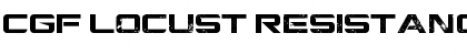 Download CGF Locust Resistance Regular Font Title Preview