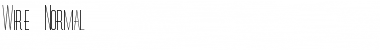 Download Wire Normal Font Title Preview