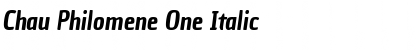 Download Chau Philomene One Italic Font Title Preview