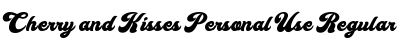 Download Cherry and Kisses Personal Use Regular Font Title Preview