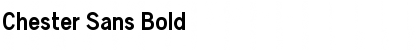 Download Chester Sans Bold Font Title Preview