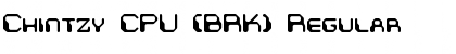 Download Chintzy CPU (BRK) Regular Font Title Preview