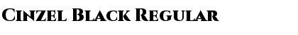 Download Cinzel Black Regular Font Title Preview