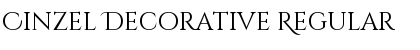 Download Cinzel Decorative Regular Font Title Preview