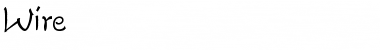 Download Wire Regular Font Title Preview