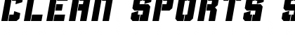 Download Clean Sports Stencil Regular Font Title Preview