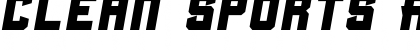 Download Clean Sports Regular Font Title Preview