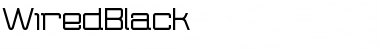 Download Wired Black Font Title Preview