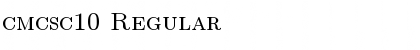 Download cmcsc10 Regular Font Title Preview