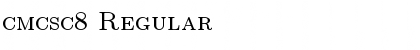 Download cmcsc8 Regular Font Title Preview