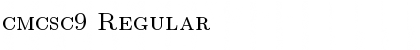 Download cmcsc9 Regular Font Title Preview