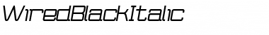 Download Wired Black Font Title Preview