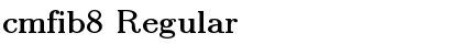 Download cmfib8 Regular Font Title Preview
