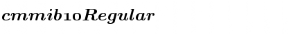 Download cmmib10 Regular Font Title Preview