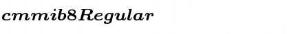 Download cmmib8 Regular Font Title Preview