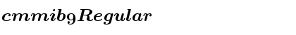 Download cmmib9 Regular Font Title Preview