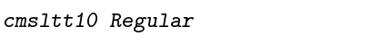 Download cmsltt10 Regular Font Title Preview