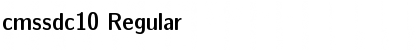 Download cmssdc10 Regular Font Title Preview