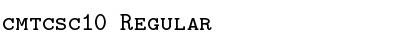 Download cmtcsc10 Regular Font Title Preview