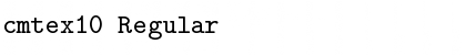Download cmtex10 Regular Font Title Preview
