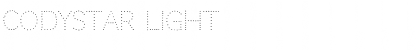 Download Codystar Light Font Title Preview