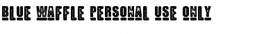 Download Blue Waffle Regular Font Title Preview