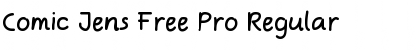 Download Comic Jens Free Pro Regular Font Title Preview