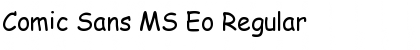 Download Comic Sans MS Eo Regular Font Title Preview