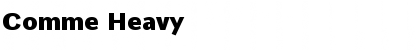 Download Comme Heavy Font Title Preview