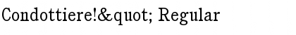 Download Condottiere!" Regular Font Title Preview