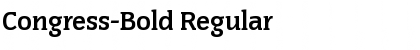 Download Congress-Bold Regular Font Title Preview