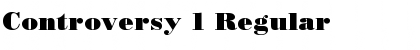Download Controversy 1 Regular Font Title Preview