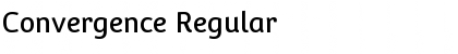 Download Convergence Regular Font Title Preview