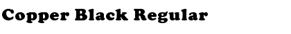 Download Copper Black Regular Font Title Preview
