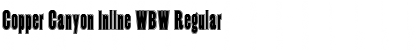 Download Copper Canyon Inline WBW Regular Font Title Preview