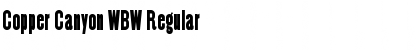 Download Copper Canyon WBW Regular Font Title Preview