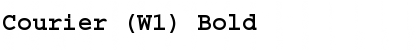 Download Courier (W1) Bold Font Title Preview