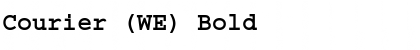 Download Courier (WE) Bold Font Title Preview