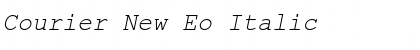Download Courier New Eo Italic Font Title Preview