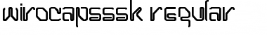 Download WiroCapsSSK Regular Font Title Preview