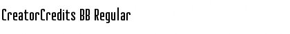 Download CreatorCredits BB Regular Font Title Preview