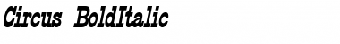 Download Circus BoldItalic Font Title Preview