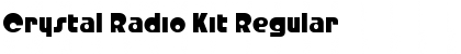 Download Crystal Radio Kit Regular Font Title Preview