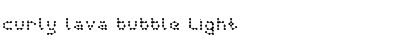 Download curly lava bubble Light Font Title Preview