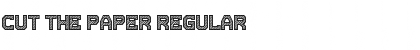 Download Cut the paper Regular Font Title Preview