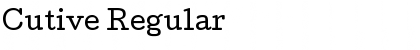 Download Cutive Regular Font Title Preview
