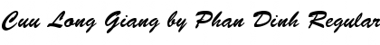 Download Cuu Long Giang by Phan Dinh Regular Font Title Preview