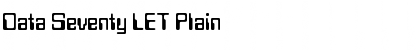 Download Data Seventy LET Plain Font Title Preview