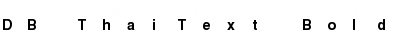 Download DB ThaiText Bold Font Title Preview
