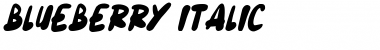 Download Blueberry Italic Font Title Preview